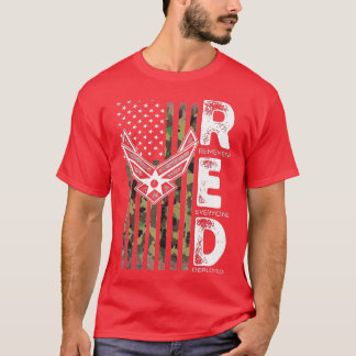 Wear Red On Fridays Military Veteran Support Our T T-Shirt