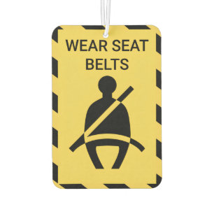 Wear Seat Belt Car Air Freshener