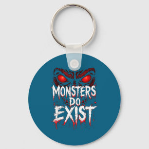 Wear Shirt Monsters Exist Scary Eyes Tattoo Key Ring