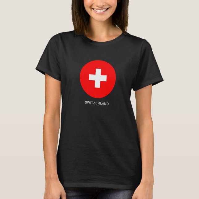 Wear Switzerland Flag Illustration  Graphic Design T-Shirt (Front)