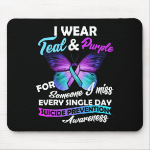 Wear Teal & Purple For Someone I Miss Every Si Mouse Mat