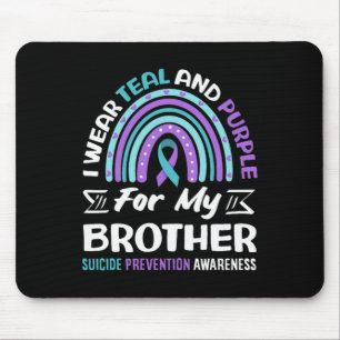 Wear Teal And Purple For Brother Suicide Mouse Mat