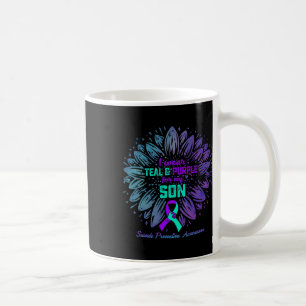 Wear Teal And Purple For My Son Suicide Prevention Coffee Mug
