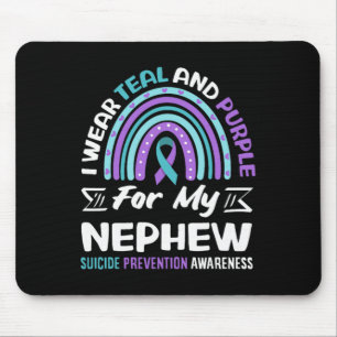 Wear Teal And Purple For Nephew Prevention Design Mouse Mat