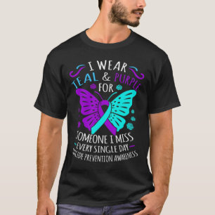 Wear Teal And Purple Happy Suicide Awareness Suppo T-Shirt