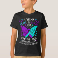 Wear Teal And Purple Happy Suicide Awareness Suppo