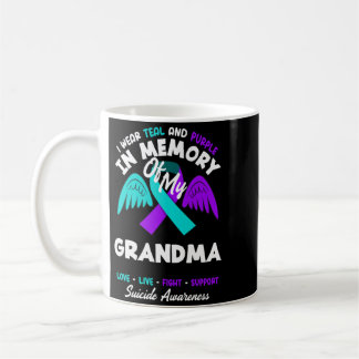Wear Teal And Purple In Memory Of Grandma Design Coffee Mug