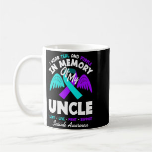 Wear Teal And Purple In Memory Of Uncle Design Coffee Mug