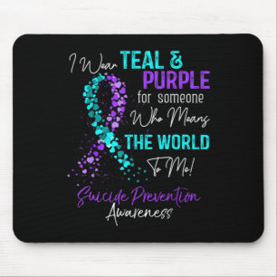 Wear Teal And Purple Suicide Prevention Awareness Mouse Mat