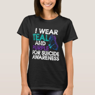 Wear Teal And Purple Support Suicide Awareness 1 T-Shirt
