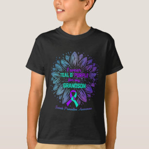 Wear Teal Purple For Grandson Suicide Prevention A T-Shirt