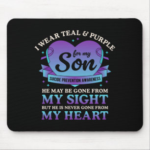 Wear Teal Purple For Son Suicide Prevention Mouse Mat