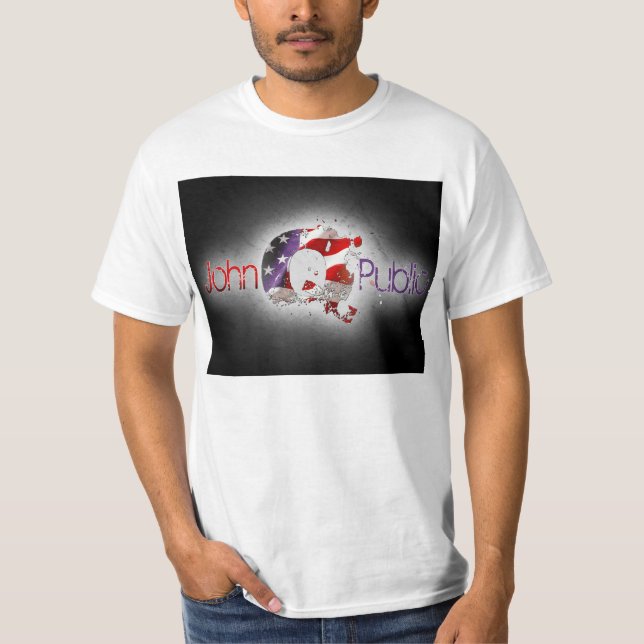 Wear that John Q. Public logo Tee shirt today! (Front)