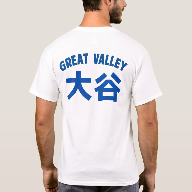 Wear the meaning of kanji.（大谷OHTANI）漢字の意味Tシャツ　 T-Shirt (Back)