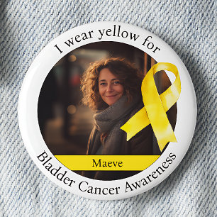 Wear Yellow for Bladder Cancer Awareness 6 Cm Round Badge