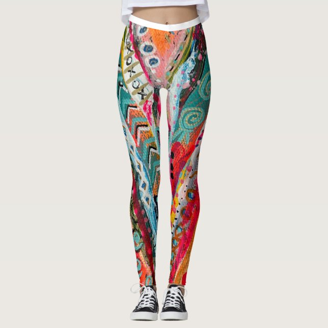 Wear Your Love leggings - Original Art - love wins (Front)