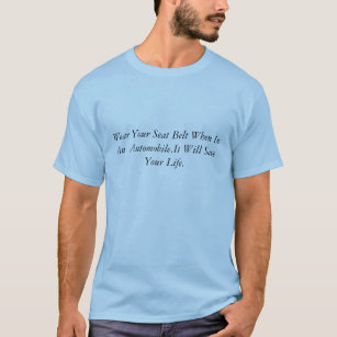 Seat Belt T-Shirts & Shirt Designs | Zazzle UK