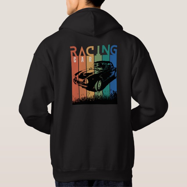 Wear your sport, Car Racing Hoodie (Back)