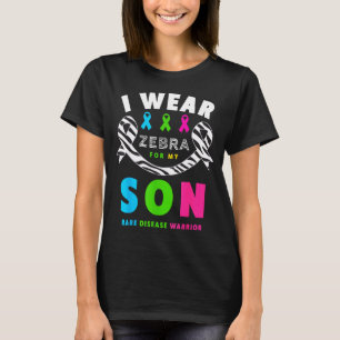 Wear Zebra For Son Rare Disease Awareness Day 2026 T-Shirt