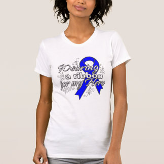 Wearing a Blue Awareness Ribbon for My Hero T-Shirt