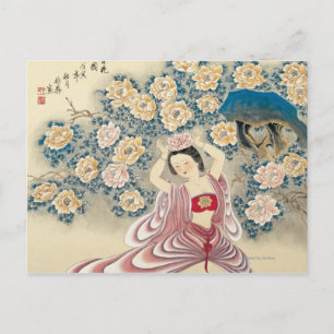 Wearing A Flower in the Head Postcard