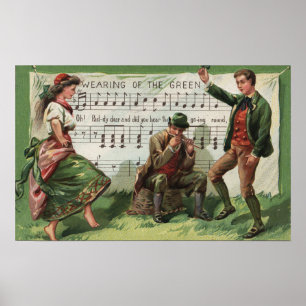 Wearing of the Green Sheetmusic Poster