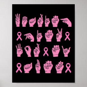 Wearing Pink For My Aunt Sign Language Breast Canc
