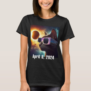 Wearing Solar Glasses Eclipse Colourful Pop Cultur T-Shirt