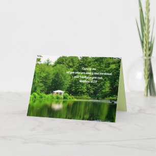 Weary and Burdened Scripture Encouragement Card