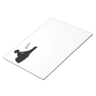 Weary Ballerina Personalised w Name Notepad