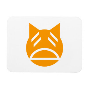 Weary Emoji Cat Magnet