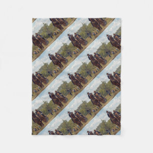 Weary Union Soldiers Fleece Blanket