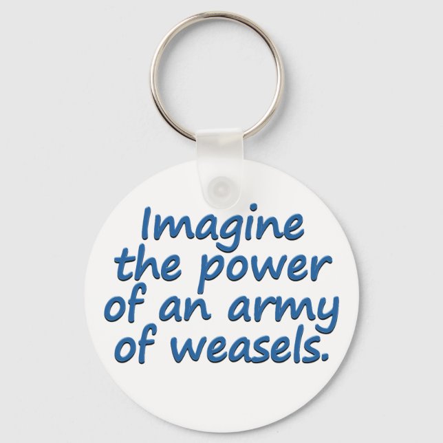 Weasel Army Key Ring (Front)