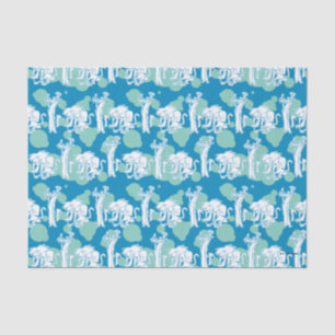 Weasel & Baboon Blue Character Pattern Tissue Paper
