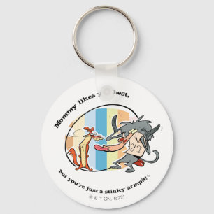 Weasel & Baboon "Mummy Likes You Best" Key Ring