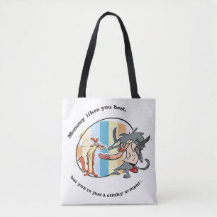Weasel & Baboon "Mummy Likes You Best" Tote Bag