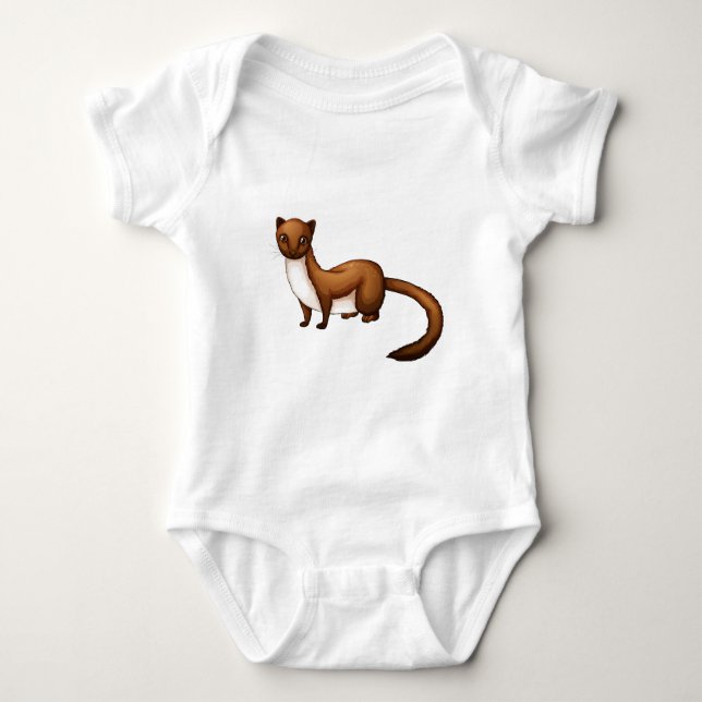Weasel Baby Bodysuit (Front)