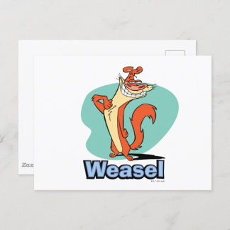 Weasel Proud Character Graphic Postcard