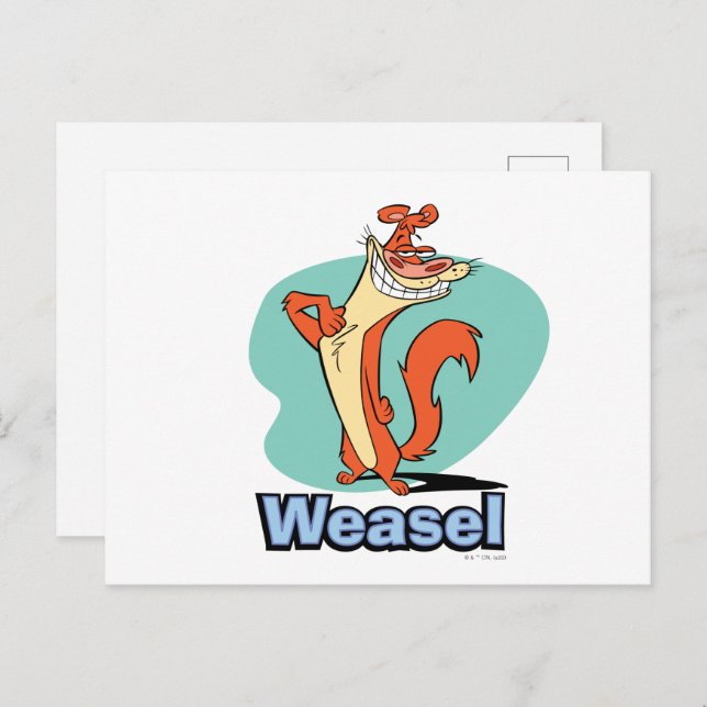 Weasel Proud Character Graphic Postcard (Front/Back)