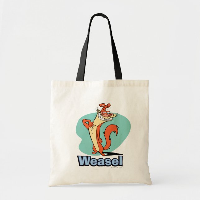 Weasel Proud Character Graphic Tote Bag (Front)