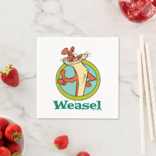 Weasel Thumbs Up Character Graphic Napkin