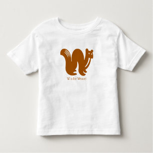 Weasel Wild Animal Alphabet Toddler T-Shirt