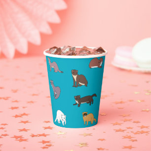 Weasels paper cups