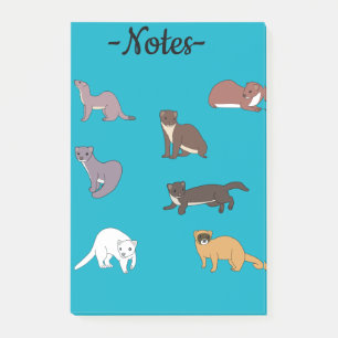 Weasels post-it notes