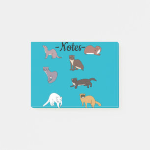 Weasels post-it notes