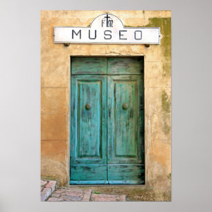 Weathed Museo Door Poster