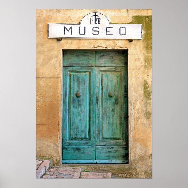 Weathed Museo Door Poster (Front)