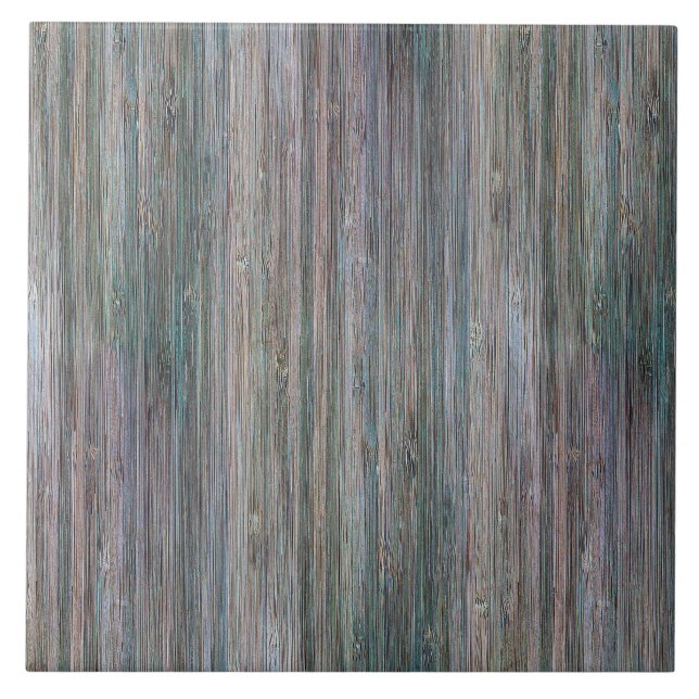 Weather-beaten Bamboo Wood Grain Look Tile (Front)