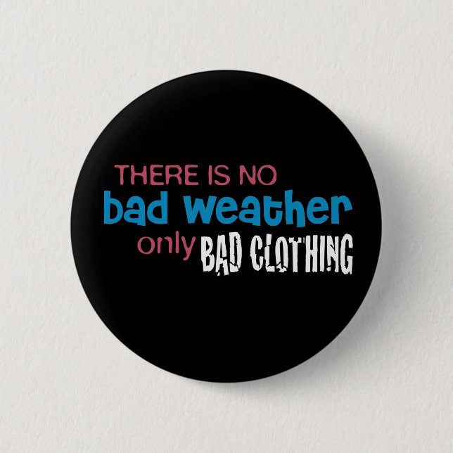 Weather & Clothing 6 Cm Round Badge (Front)