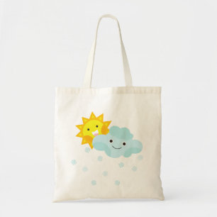 Weather Cute Sun Design Tote Bags